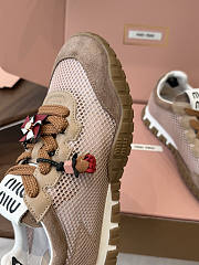 Miu Miu Mary Jane Style German Training Casual Shoes Beige - 3