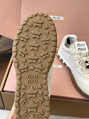 Miu Miu Mary Jane Style German Training Casual Shoes White - 6