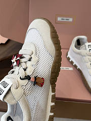 Miu Miu Mary Jane Style German Training Casual Shoes White - 2