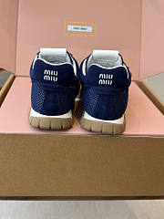 Miu Miu Mary Jane Style German Training Casual Shoes Dark Blue - 6
