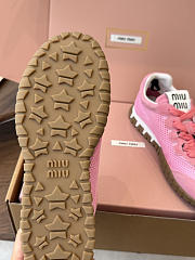 Miu Miu Mary Jane Style German Training Casual Shoes Pink - 6