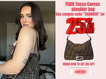 FENDI | Zucca Canvas shoulder bag