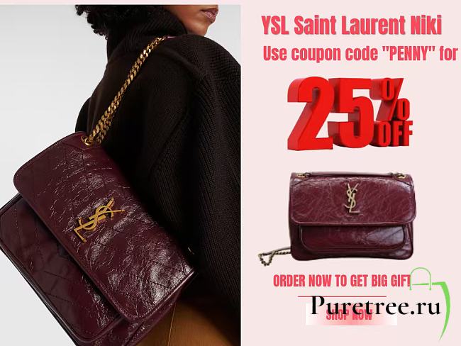 YSL | Saint Laurent Niki Medium leather shoulder bag - 1
