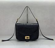 BALENCIAGA | Clicca Shoulder Bag Medium in Muscade Black - 1