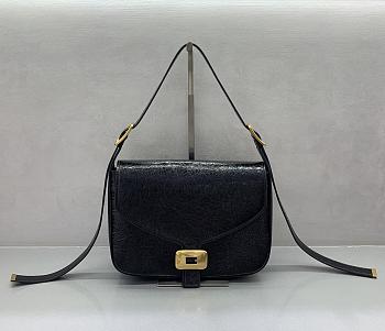 BALENCIAGA | Clicca Shoulder Bag Medium in Muscade Black