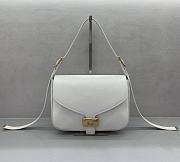 BALENCIAGA | Clicca Shoulder Bag Medium in Muscade White - 1