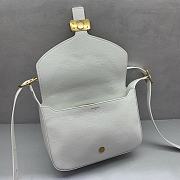 BALENCIAGA | Clicca Shoulder Bag Medium in Muscade White - 6