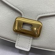 BALENCIAGA | Clicca Shoulder Bag Medium in Muscade White - 2