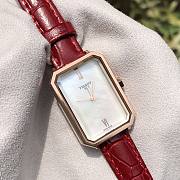 Tissot Red Mother-of-Pearl Watch-White - 5