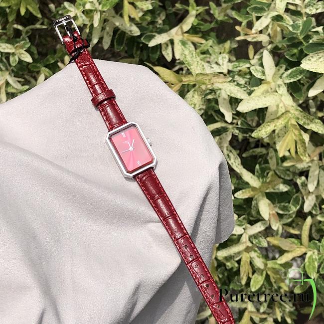 Tissot Red Mother-of-Pearl Watch-Red - 1