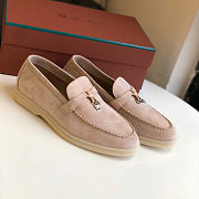 LORO PIANA | Summer Walk Loafers In Blush Suede  - 6