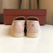 LORO PIANA | Summer Walk Loafers In Blush Suede  - 3