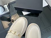 CHANEL | Ivory Pearl Chain Loafers - 3