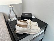 CHANEL | Ivory Pearl Chain Loafers - 2