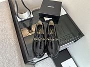 CHANEL | Black Pearl Chain Loafers - 1