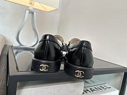 CHANEL | Black Pearl Chain Loafers - 5