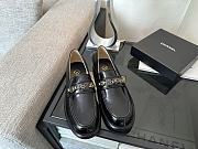 CHANEL | Black Pearl Chain Loafers - 2