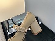 CHANEL | Beige Mary Jane Heels - 3