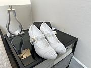 CHANEL | White Mary Jane Heels - 1