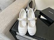 CHANEL | White Mary Jane Heels - 3