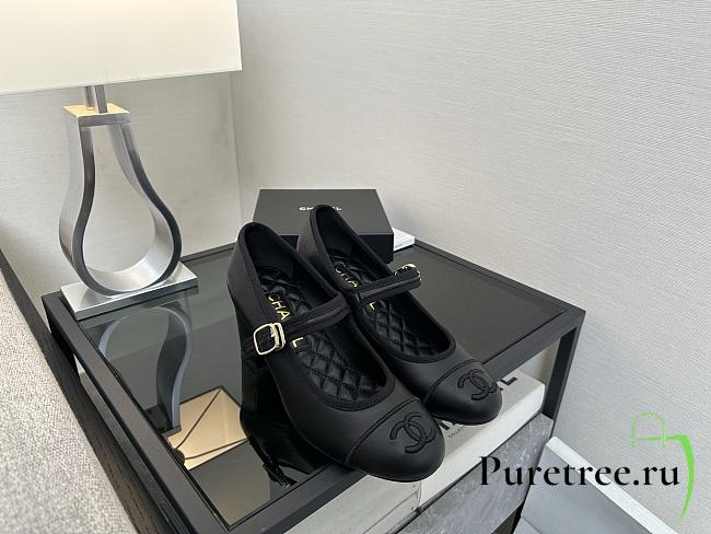 CHANEL | Black Mary Jane Heels - 1