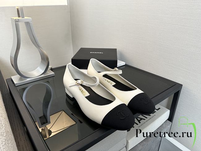 CHANEL | Classic Black & White Mary Jane Flats - 1