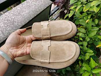 HERMES | Mix mule Alabaster beige calfskin insole