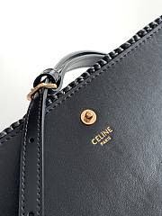 CELINE | Multipochette In Raffia Bag In Black - 3