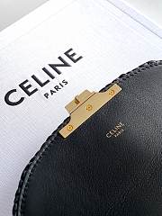 CELINE | Teen Nino Bag In Raffia And Calfskin Black - 4