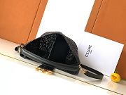CELINE | Medium Louise Bucket In Raffia And Calfskin In Black - 2