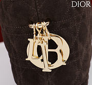 DIOR | De Sol Hobo Bag Suede Dark Chocolate Brown - 6