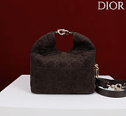 DIOR | De Sol Hobo Bag Suede Dark Chocolate Brown - 4