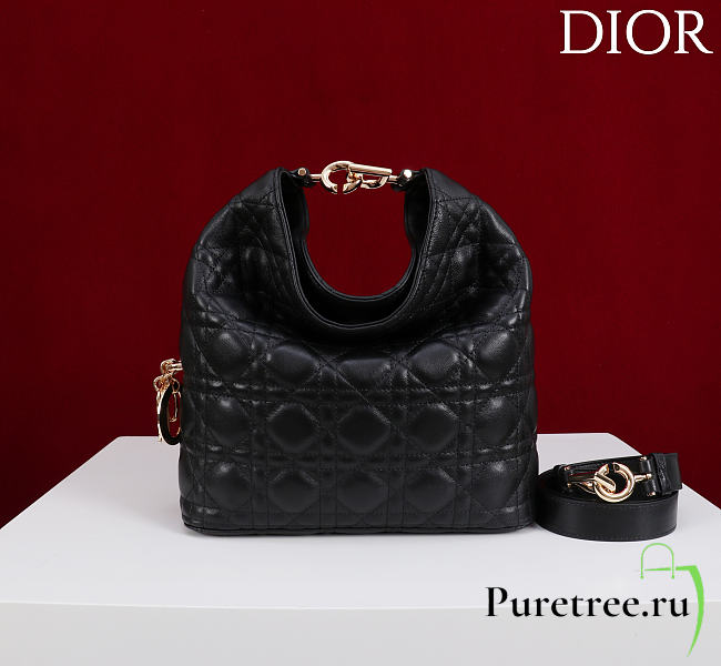 DIOR | De Sol Hobo Bag Leather Black - 1
