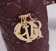 DIOR | De Sol Hobo Bag Leather Burgundy - 2