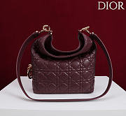 DIOR | De Sol Hobo Bag Leather Burgundy - 3