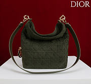 DIOR | De Sol Hobo Bag Suede Green - 6