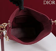 DIOR | De Sol Hobo Bag Suede Burgundy - 5