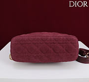 DIOR | De Sol Hobo Bag Suede Burgundy - 4