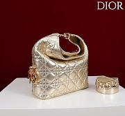 DIOR | De Sol Hobo Bag Leather Metallic Gold-Tone - 6