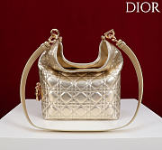 DIOR | De Sol Hobo Bag Leather Metallic Gold-Tone - 2