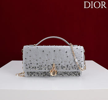 DIOR | Faux Pearl My Dior Mini Lighr Gray