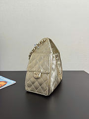 CHANEL |25 Small Metallic Gold Caviar Quilted Bag - 6