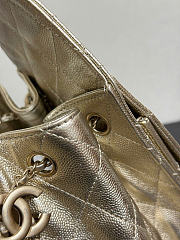 CHANEL |25 Small Metallic Gold Caviar Quilted Bag - 2