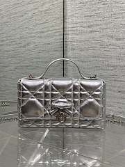DIOR | My Dior Mini Bag Cannage Lambskin Silver - 1