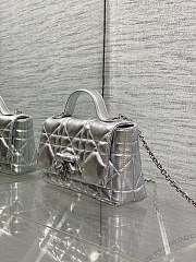 DIOR | My Dior Mini Bag Cannage Lambskin Silver - 3