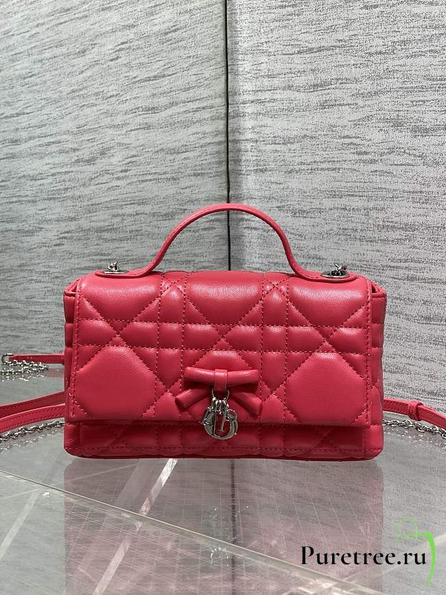 DIOR | My Dior Mini Bag Cannage Lambskin Red - 1
