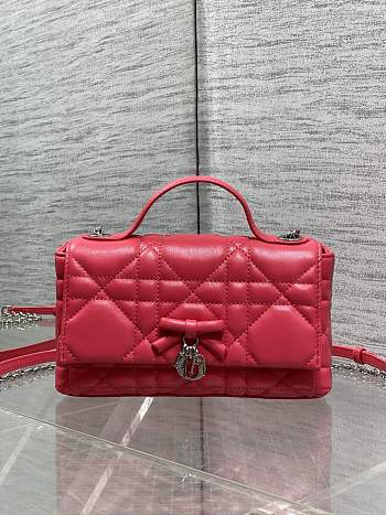 DIOR | My Dior Mini Bag Cannage Lambskin Red