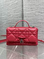 DIOR | My Dior Mini Bag Cannage Lambskin Red - 5