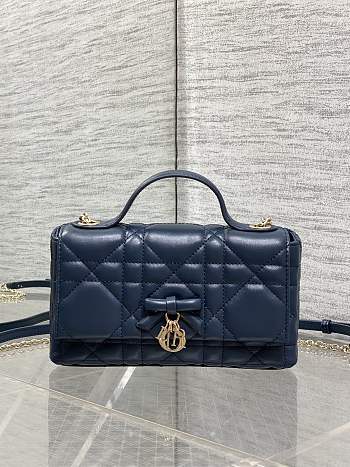 DIOR | My Dior Mini Bag Cannage Lambskin Navy Blue