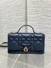 DIOR | My Dior Mini Bag Cannage Lambskin Navy Blue - 2